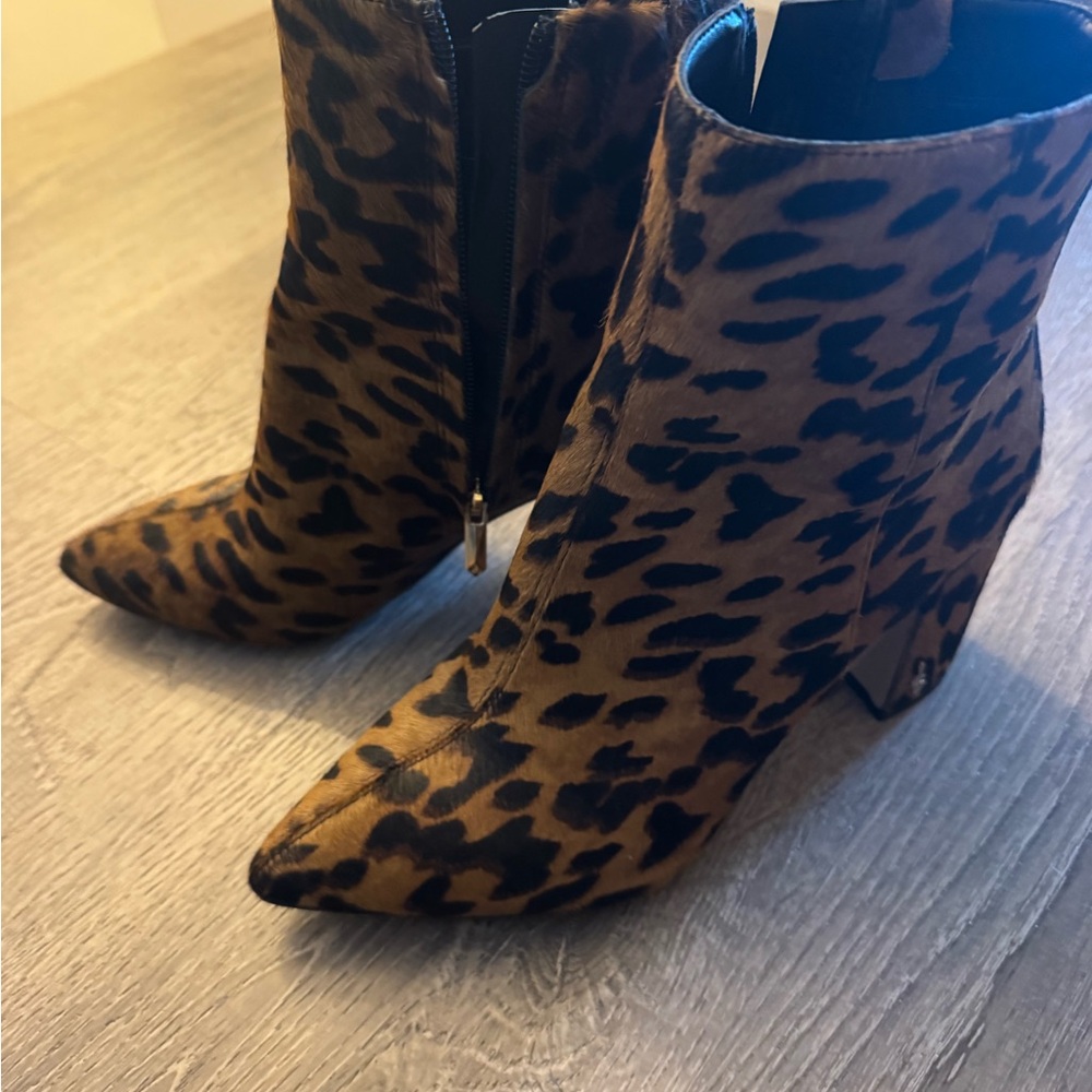 Sam Edelman Leopard Print Ankle Booties